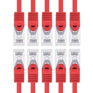 1aTTack.de 0,5 m rood 10 stuks Cat7 netwerkkabel SFTP patchkabel LAN-kabel onbewerkt 10 GB/s 500 MHz afgewerkt met 2 RJ45-connectoren Cat 6a 1aTTack.de 0,5 m rood 10 stuks Cat7 netwerkkabel SFTP patchkabel LAN-kabel onbewerkt 10 GB/s 500 MHz afgewerkt met 2 RJ45-connectoren Cat 6a