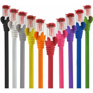 1aTTack.de 2 m 10 stuks Cat6 Ethernet LAN-kabel RJ45-10 kleuren – Snelle netwerkkabel voor streaming, gaming, tv en computer – Stabiel en duurzaam – Perfect voor thuisnetwerk en kantoor 1aTTack.de 2 m 10 stuks Cat6 Ethernet LAN-kabel RJ45-10 kleuren – Snelle netwerkkabel voor streaming, gaming, tv en computer – Stabiel en duurzaam – Perfect voor thuisnetwerk en kantoor