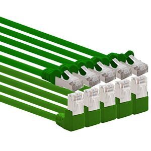 1aTTack.de 366140 Cat.6 netwerkkabel 90 graden hoek 0,5 m Groen 5 stuks Cat6 patchkabel (SFTP PIMF) 1000 Mbit/s RJ45-connector 5 x 0,5 meter groen 1aTTack.de 366140 Cat.6 netwerkkabel 90 graden hoek 0,5 m Groen 5 stuks Cat6 patchkabel (SFTP PIMF) 1000 Mbit/s RJ45-connector 5 x 0,5 meter groen