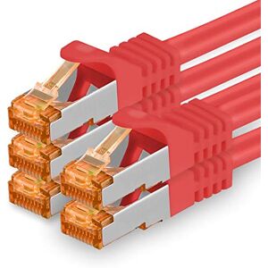 1aTTack.de 1aTTack CAT7 Netwerkkabel CAT Kabel 5 x 3.0m Rood RJ45 10 Gigabit SFTP PIMF LSZH LAN Kabel 1aTTack.de 1aTTack CAT7 Netwerkkabel CAT Kabel 5 x 3.0m Rood RJ45 10 Gigabit SFTP PIMF LSZH LAN Kabel
