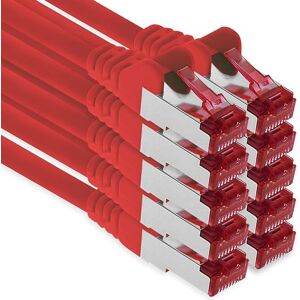 1aTTack.de 10x 0,25m CAT6 patchkabel S/FTP PIMF afgeschermde CAT.6 RJ45 netwerkkabel Ethernetkabel DSL LAN router switch modem patchpaneel rood 10 stuks 1aTTack.de 10x 0,25m CAT6 patchkabel S/FTP PIMF afgeschermde CAT.6 RJ45 netwerkkabel Ethernetkabel DSL LAN router switch modem patchpaneel rood 10 stuks