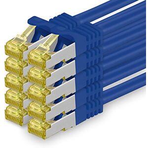 1aTTack.de Cat.7 netwerkkabel 3,0 m blauw 10 stuks Cat7 Ethernetkabel netwerk LAN-kabel onbewerkte kabel 10 Gb/s SFTP PIMF LSZH set patchkabel met RJ45-connector Cat.6a 1aTTack.de Cat.7 netwerkkabel 3,0 m blauw 10 stuks Cat7 Ethernetkabel netwerk LAN-kabel onbewerkte kabel 10 Gb/s SFTP PIMF LSZH set patchkabel met RJ45-connector Cat.6a