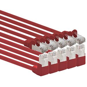1aTTack.de 366121 Cat.6 netwerkkabel 90 graden hoek 0,25 m rood 5 stuks Cat6 patchkabel (SFTP PIMF) 1000 Mbit/s RJ45-connector 5 x 0,25 meter rood 1aTTack.de 366121 Cat.6 netwerkkabel 90 graden hoek 0,25 m rood 5 stuks Cat6 patchkabel (SFTP PIMF) 1000 Mbit/s RJ45-connector 5 x 0,25 meter rood
