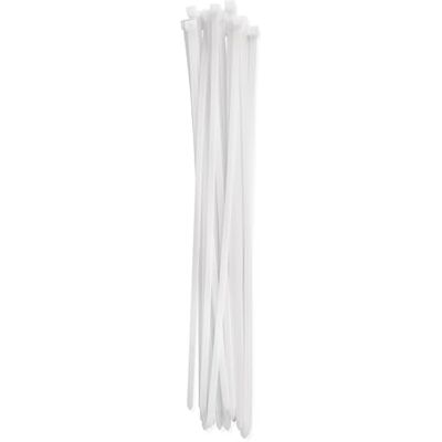 EMOS 25 stuks kabelbinders van nylon PA66 voor binnen, 450 x 7,6 mm voor max. Ø 12,5 cm kabelbundel duurzaam kabelmanagement zelfremmend voor garage, huishouden en werkplaats wit EMOS 25 stuks kabelbinders van nylon PA66 voor binnen, 450 x 7,6 mm voor max. Ø 12,5 cm kabelbundel duurzaam kabelmanagement zelfremmend voor garage, huishouden en werkplaats wit