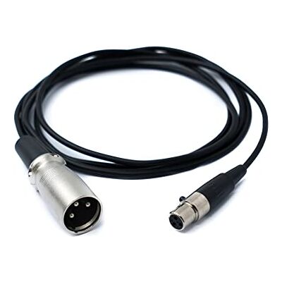 SYSTEM-S Audio Kabel 150cm Mini XLR 3-polige female naar XLR 3-polige stekker adapter zwart SYSTEM-S Audio Kabel 150cm Mini XLR 3-polige female naar XLR 3-polige stekker adapter zwart