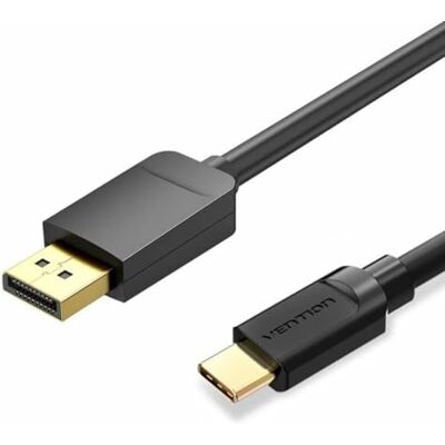 VENTION CGYBF USB-C naar DisplayPort Adapter Zwart, 1m VENTION CGYBF USB-C naar DisplayPort Adapter Zwart, 1m