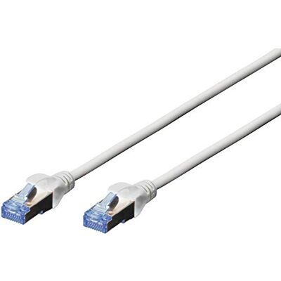 Digitus LAN kabel Cat 5e 1m CCA netwerkkabel met RJ45 SF/UTP afgeschermd Compatibel met Cat-6 & Cat-5 Grijs Digitus LAN kabel Cat 5e 1m CCA netwerkkabel met RJ45 SF/UTP afgeschermd Compatibel met Cat-6 & Cat-5 Grijs