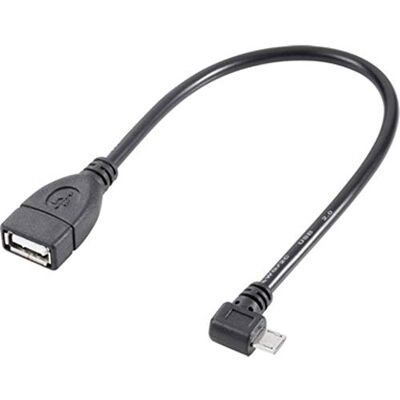 Renkforce USB-kabel - OTG Micro USB naar USB-A 0,10m Renkforce USB-kabel - OTG Micro USB naar USB-A 0,10m