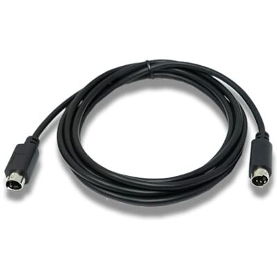 SYSTEM-S S-Video-kabel 3 m DIN 4 pin stekker naar stekker in zwart SYSTEM-S S-Video-kabel 3 m DIN 4 pin stekker naar stekker in zwart