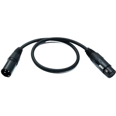 SYSTEM-S Audio XLR-kabel 50 cm 5-polige bus naar 3-polige stekker adapter in zwart SYSTEM-S Audio XLR-kabel 50 cm 5-polige bus naar 3-polige stekker adapter in zwart