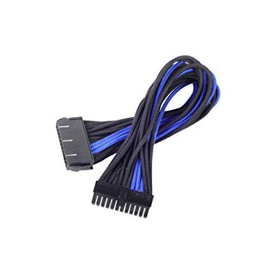 Silverstone SST-PP07-MBBA voeding-verlengkabel 30cm moederbord 24pin naar 24pin, zwart/blauw Silverstone SST-PP07-MBBA voeding-verlengkabel 30cm moederbord 24pin naar 24pin, zwart/blauw