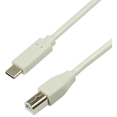 Logilink USB 2.0 aansluitkabel, USB (type C) naar USB (type B) grijs, 1 m Logilink USB 2.0 aansluitkabel, USB (type C) naar USB (type B) grijs, 1 m