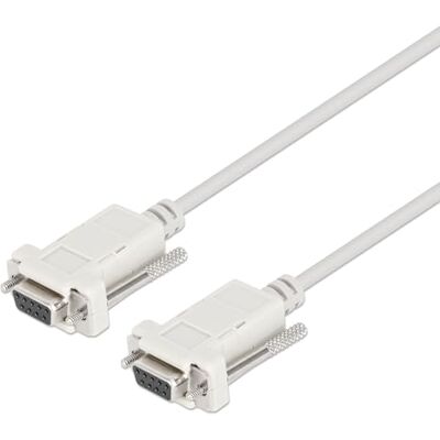 Manhattan Kabel Pc/Pc nul modem AT-kabel, AT Cross over DB 9p. F/F 1,8 m. Manhattan Kabel Pc/Pc nul modem AT-kabel, AT Cross over DB 9p. F/F 1,8 m.