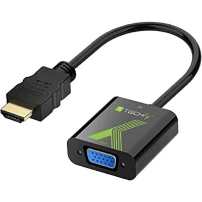 Techly IDATA-HDMI-VGA2 HDMI naar VGA-converter zwart Techly IDATA-HDMI-VGA2 HDMI naar VGA-converter zwart