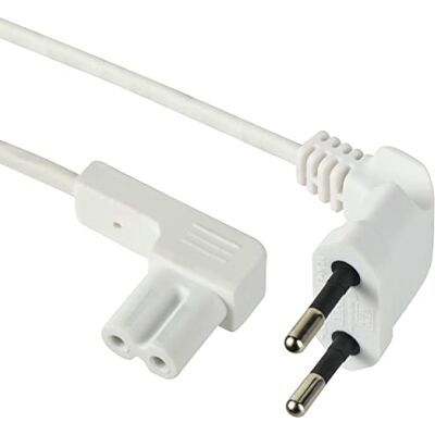 Electraline 95510 Stroomkabel 1 M C7 Radio, PC, TV, Flatscreens, Geschikt voor Sonos apparaten zoals, Europese Type C Stekker Electraline 95510 Stroomkabel 1 M C7 Radio, PC, TV, Flatscreens, Geschikt voor Sonos apparaten zoals, Europese Type C Stekker