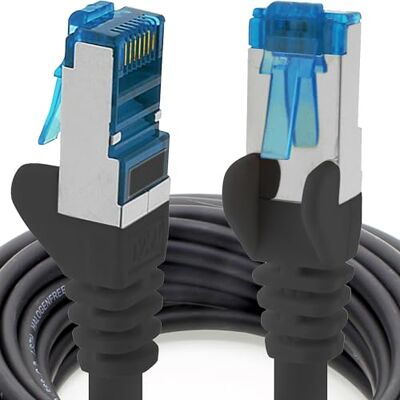 1aTTack.de 2m CAT6a Netwerkkabel zwart 1 stuk CAT 6 A patchkabel 10000 Mbit/s SFTP PIMF 500 MHz compatibel met CAT5 CAT6 CAT7 DSL Internet Switch Router 1aTTack.de 2m CAT6a Netwerkkabel zwart 1 stuk CAT 6 A patchkabel 10000 Mbit/s SFTP PIMF 500 MHz compatibel met CAT5 CAT6 CAT7 DSL Internet Switch Router