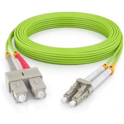 1aTTack.de 1x 2m OM5 LWL DX DUPLEX patchkabel LC/UPC SC/UPC MM MULTIMODE 50/125 µm LSZH limoengroen 1aTTack.de 1x 2m OM5 LWL DX DUPLEX patchkabel LC/UPC SC/UPC MM MULTIMODE 50/125 µm LSZH limoengroen