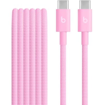 Beats -kabel voor USB-C naar USB-C Geweven, snelladen, stevig ontwerp dat niet in de knoop raakt, compatibele oplader voor Apple- en Android-apparaten (1,5 m) Krachtig roze Beats -kabel voor USB-C naar USB-C Geweven, snelladen, stevig ontwerp dat niet in de knoop raakt, compatibele oplader voor Apple- en Android-apparaten (1,5 m) Krachtig roze
