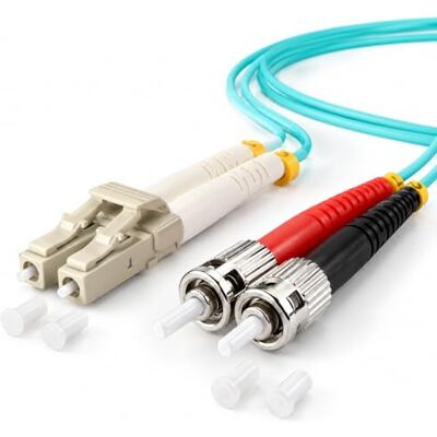 1aTTack.de 1x 1m OM3 LWL DX DUPLEX patchkabel LC/UPC ST/UPC MM MULTIMODE 50/125 µm LSZH aqua 1aTTack.de 1x 1m OM3 LWL DX DUPLEX patchkabel LC/UPC ST/UPC MM MULTIMODE 50/125 µm LSZH aqua