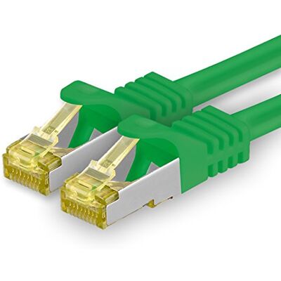 1aTTack.de CAT 7 LAN-kabel 3.0m 10Gbps Netwerkkabel S/FTP (1 stuk Groen) 1m 2m 3m 5m 7,5m 10m 15m 20m 25m 30m, RJ45 hoge snelheid, afgeschermde Ethernetkabel voor gaming, modem, router, pc 1aTTack.de CAT 7 LAN-kabel 3.0m 10Gbps Netwerkkabel S/FTP (1 stuk Groen) 1m 2m 3m 5m 7,5m 10m 15m 20m 25m 30m, RJ45 hoge snelheid, afgeschermde Ethernetkabel voor gaming, modem, router, pc