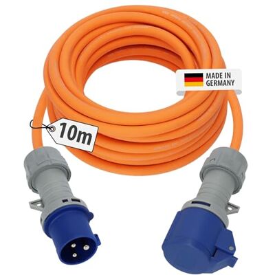 Brennenstuhl CEE 230V camping verlengkabel 10m met LED-spanningsindicator (H07RN-F 3G2,5 kabel, camping stroomkabel voor permanent buitengebruik IP44, Made in Germany) Brennenstuhl CEE 230V camping verlengkabel 10m met LED-spanningsindicator (H07RN-F 3G2,5 kabel, camping stroomkabel voor permanent buitengebruik IP44, Made in Germany)