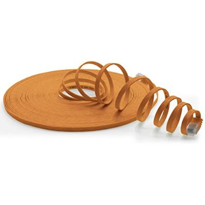 1aTTack.de 20m CAT6 platte netwerkpatchkabel (oranje 1 stuk) 1000 Mbit/s Gigabit LAN platte kabel CAT.6 slanke micro-installatiekabel 1aTTack.de 20m CAT6 platte netwerkpatchkabel (oranje 1 stuk) 1000 Mbit/s Gigabit LAN platte kabel CAT.6 slanke micro-installatiekabel