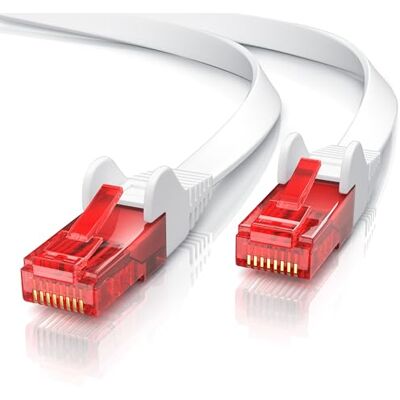 CSL 10m Cat 6 Ethernet LAN Kabel - Plat, 250 MHz, RJ45 CSL 10m Cat 6 Ethernet LAN Kabel - Plat, 250 MHz, RJ45