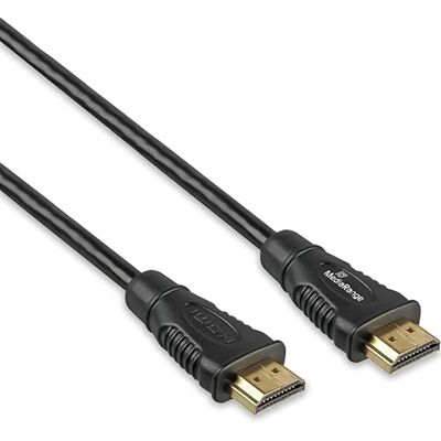 MediaRange HDMI Premium High Speed met Ethernet-kabel, Ver. 2.0, 18 Gbps Ver. 2.1, 4k @60Hz, 2.0m, Zwart MediaRange HDMI Premium High Speed met Ethernet-kabel, Ver. 2.0, 18 Gbps Ver. 2.1, 4k @60Hz, 2.0m, Zwart