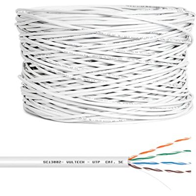 Vultech sc13002 – 305 Wool-Ease LAN categorie 5e UTP, niet afgeschermd, 305 m, 24 AWG, rol van 305 M Cat5E ethernet-netwerk (305 meter, 24 AWG, Cat.5E UTP) Vultech sc13002 – 305 Wool-Ease LAN categorie 5e UTP, niet afgeschermd, 305 m, 24 AWG, rol van 305 M Cat5E ethernet-netwerk (305 meter, 24 AWG, Cat.5E UTP)