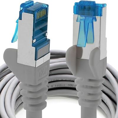 1aTTack.de 3 meter CAT6a Netwerkkabel Grijs 1 stuk CAT 6 A Patchkabel 10000 Mbit/s SFTP PIMF 500 MHz Compatibel met CAT5 CAT6 CAT7 DSL Internet Switch Router 1aTTack.de 3 meter CAT6a Netwerkkabel Grijs 1 stuk CAT 6 A Patchkabel 10000 Mbit/s SFTP PIMF 500 MHz Compatibel met CAT5 CAT6 CAT7 DSL Internet Switch Router