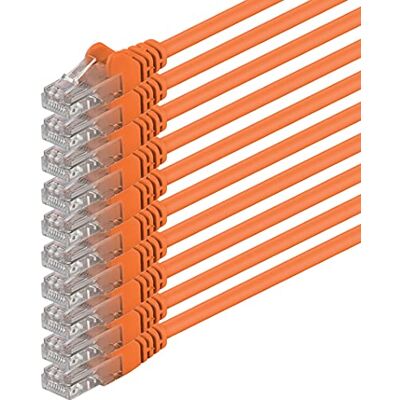 1aTTack.de 5m CAT.6 CAT6 Ethernet-LAN-kabel 1000 Mbit/s, 10x oranje Cat 6 internet patchkabel, LAN netwerkkabel, voor switch, router, modem en patchpaneel 1aTTack.de 5m CAT.6 CAT6 Ethernet-LAN-kabel 1000 Mbit/s, 10x oranje Cat 6 internet patchkabel, LAN netwerkkabel, voor switch, router, modem en patchpaneel