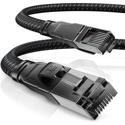 CSL-Computer CSL 15m CAT8.1 netwerkkabel katoenen mantel 40 Gbits LAN-kabel patchkabel CAT8 Gigabit RJ45 ethernetkabel 40000 Mbits snelheid lintkabel installatiekabel CSL-Computer CSL 15m CAT8.1 netwerkkabel katoenen mantel 40 Gbits LAN-kabel patchkabel CAT8 Gigabit RJ45 ethernetkabel 40000 Mbits snelheid lintkabel installatiekabel