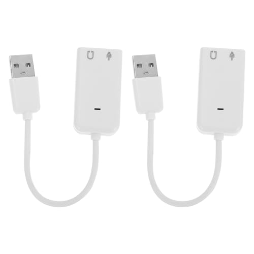 OSALADI 4 Stuks USB Geluidskaart 71 Computer Geluidskaart USB Geluidskaart Voor Laptop USB Geluidskaart Adapter Onafhankelijke Geluidskaart Praktische Geluidskaart Stand-Alone Computer