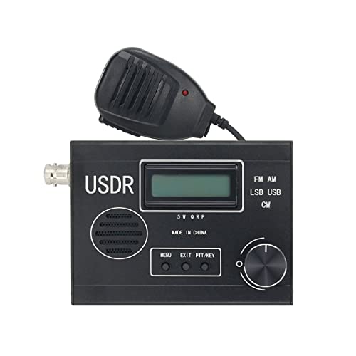 Koanhinn 5W 8-Band SDR Radio Ontvanger SDR Zendontvanger 20 KHz-99 MHz FM AM LSB USB CW met Scherm+Handheld MIC voor USDR USDX