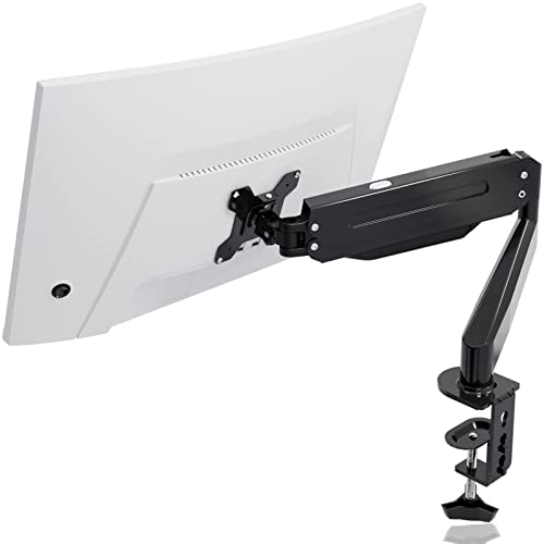 suptek Monitor Arm, Vesa Mount voor 17-27 Inch LED LCD-schermen PC Monitor Gas Spring PC Monitor Arm Vesa 75/100mm Gewicht 1 tot 6kg Monitor Arm Desk Mount MD8