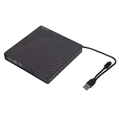 Ausla Externe dvd-drive, USB3.0 USB2.0 5 Gbps optische drive USB C Burner Slim CD DVD ROM Rewriter schrijver Reader Portable for 12.7mm 9.5mm SATA DVD RW Drive