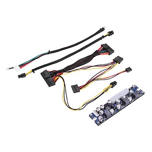 Zunate DC-ATX Voedingsmodule, DC-DC Voedingsmodule met interface: CPU 4Pin, SATA Power, IDE 4Pin, ATX 24Pin,DC 5525, 16V-24V Naar 19V Switch PSU voor Mini ITX