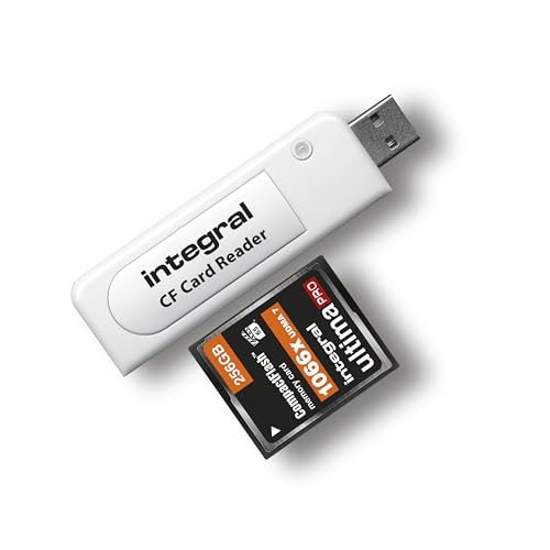 Integral Memory INCRCF USB 2.0 Compact Flash kaartlezer wit