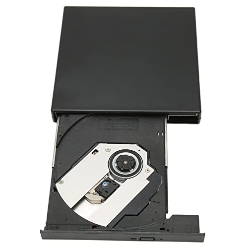 Topiky Extern Dvd-station, USB 2.0 Draagbare Dvd-brander, Draagbare Dvd-schrijver Ultradunne Vcd-schrijver, Cd Dvd Vcd Svcd Cd-r-rw Dvd-r-lezer, voor Laptop Desktop-pc