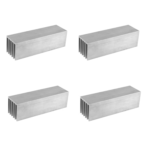 Brensty 4 x koellichaam, 100 x 30 x 30 mm, vermogensversterker, aluminium koeler, module voor koelsysteem