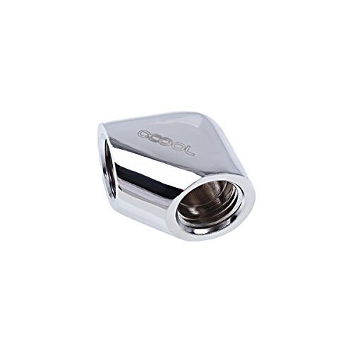 Alphacool 17259 ijspegels L-connector G1/4 IG op G1/4 IG chroom