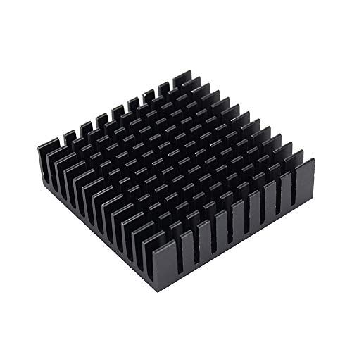 Duokon CPU-koellichaam Klein Formaat Zwart, Koellichamen Elektrisch Aluminium Koellichaam Vierkante Vorm Koelvin voor CPU 1,57"(L) X 1,57"(B) X 0,43"(H) 1 Stuk/ 40 Mm (L) X 40 Mm (B) X 11 Mm (H) (1 Stuk)