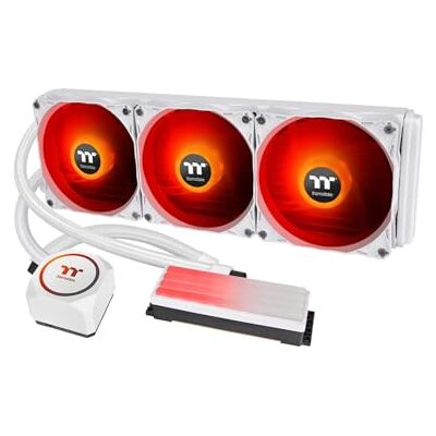 Thermaltake Floe RC360 CPU & Memory AIO Liquid Cooler Snow Edition, pc-waterkoeling, processorkoeler, geheugenkoeler, RGB, stille 120 mm ventilator, wit Thermaltake Floe RC360 CPU & Memory AIO Liquid Cooler Snow Edition, pc-waterkoeling, processorkoeler, geheugenkoeler, RGB, stille 120 mm ventilator, wit
