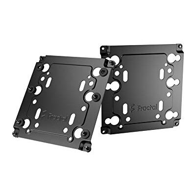 Fractal Design Universele Multibracket Montage Adapter Kit Monteert een 3.5"/2.5" HDD/SSD-schijf of Waterkoelpomp/Reservoir op een standaard 120 mm PC Case Fan Vent Zwart (2 Pack) Fractal Design Universele Multibracket Montage Adapter Kit Monteert een 3.5"/2.5" HDD/SSD-schijf of Waterkoelpomp/Reservoir op een standaard 120 mm PC Case Fan Vent Zwart (2 Pack)