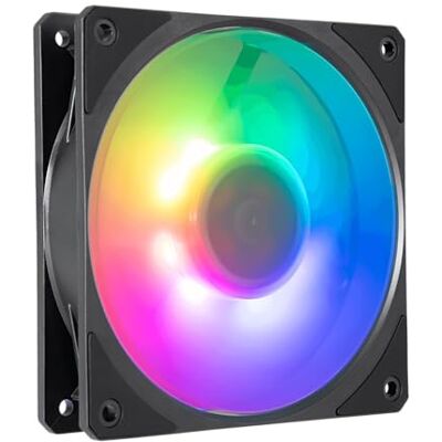 Cooler Master Mobius 120P ARGB Radiator Ventilator Ring ventilatorbladontwerp (PWM), Ultra duurzame LDB-Lager (max. 63,1 CFM, 2,69 mmH2O, 22,6 dBA), Air-Focus frame – Addresseerbare 2e Gen RGB Cooler Master Mobius 120P ARGB Radiator Ventilator Ring ventilatorbladontwerp (PWM), Ultra duurzame LDB-Lager (max. 63,1 CFM, 2,69 mmH2O, 22,6 dBA), Air-Focus frame – Addresseerbare 2e Gen RGB