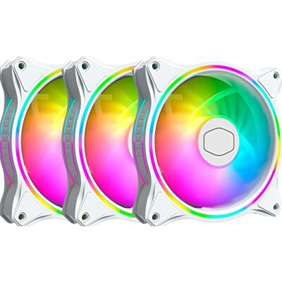 Cooler Master MasterFan 3n1 MF120 Halo Witte Editie ARGB 2-ringsverlichting met adresseerbare RGB, case fan & koeling Hybride ventilatorbladen Slimme sensoren & trillingsdemping met controller Cooler Master MasterFan 3n1 MF120 Halo Witte Editie ARGB 2-ringsverlichting met adresseerbare RGB, case fan & koeling Hybride ventilatorbladen Slimme sensoren & trillingsdemping met controller