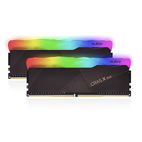 KLEVV CRAS X RGB 16 GB kit (8 GB x2) 3600 MHz Gaming Memory DDR4-RAM XMP 2.0 Hoge Prestaties Overklokken