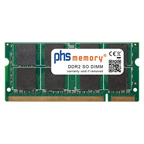 PHS-memory 2GB RAM geheugen geschikt voor QNAP TS-459 Pro+ (DDR2 based <2009) DDR2 SO DIMM 800MHz PC2-6400S