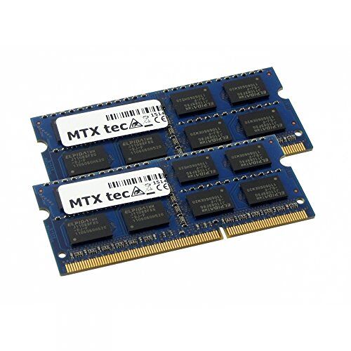 MTXtec 8GB Dual Channel Kit 2X 4GB DDR2 800MHz SODIMM DDR2 PC2-6400, 200 Pin RAM Laptop Geheugen
