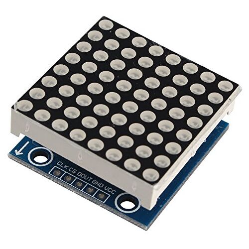 HALJIA Naadloze Cascadable 7219 PIC 8x8 Dot Matrix Display LED 5.5V Control Module Compatibel met Arduino